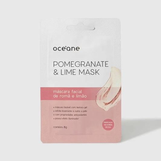 Máscara Facial de Romã e Limão - Pomegranate And Lime Mask 8g