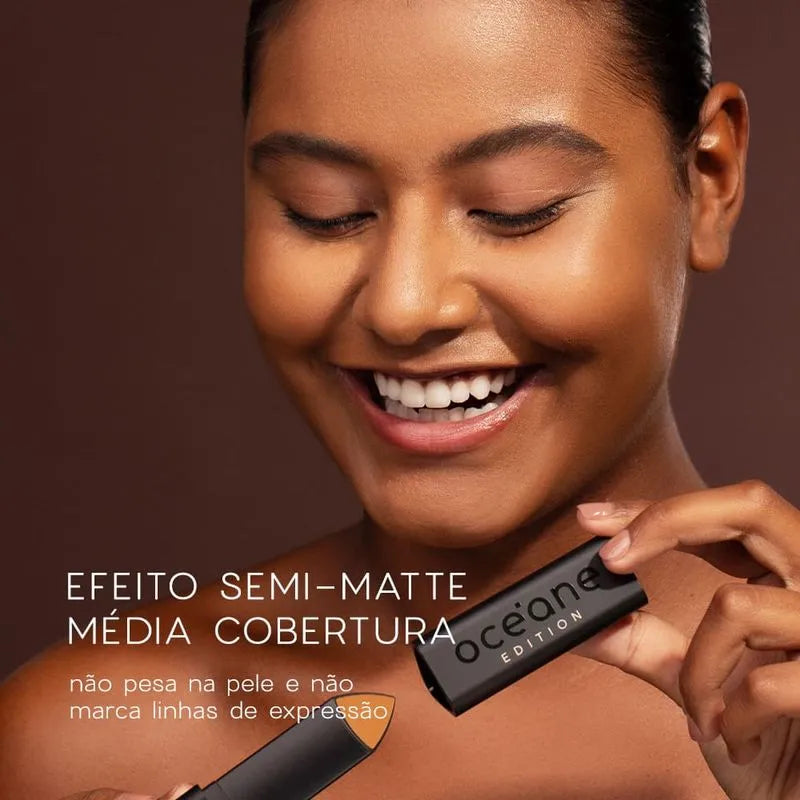 Base em Bastão Escura Semi-Matte - Foundation Stick Almond Océane Edition 8g