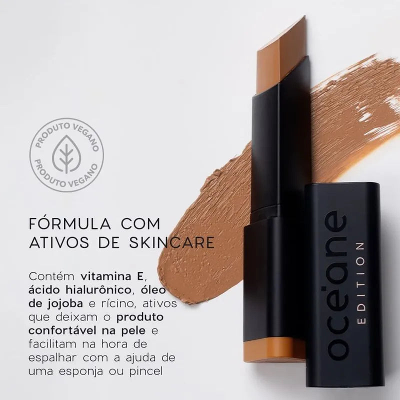 Base em Bastão Escura Semi-Matte - Foundation Stick Almond Océane Edition 8g